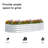 2PCS 6×3×1FT Interlocking Oval  Galvanized Steel Planting Beds