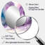 Violet Violet At the Horizon II - Miroir mural ovale moderne mauve-536767332
