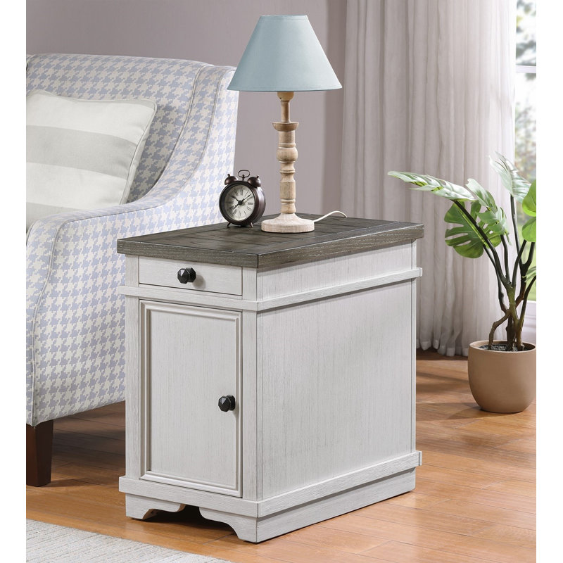 Table d'appoint Chair, Blanc