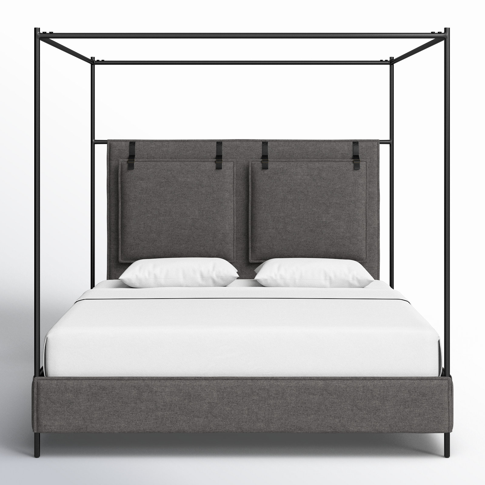 Waverley Canopy Bed, King, Gray