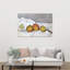 Fruit sur tissu, vers 1890. Estampe d'art mural abstrait contemporain.-880392265