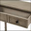 Console Console facile à assembler avec deux tiroirs de rangement et une tablette inférieure pour le salon, entrée (gris délavé)-1148099180