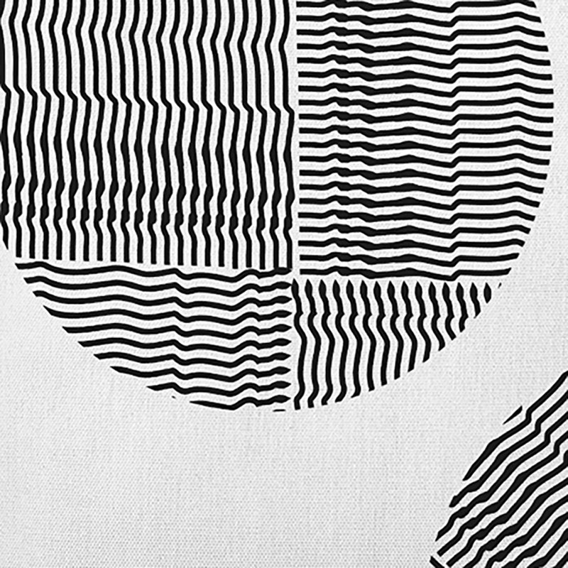 Geometric Reversible Throw Pillow, Black