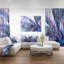 «Bright Blue Fractal Flower Design», impression sur toile tendue-18266385