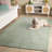 Marquee 507 Hand Tufted Wool/Cotton Starburst Rug in Light Green/Beige-108596893