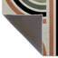 Tapis décoratif moderne multicolore à rayures mélangées-585392439