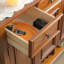 Banc de rangement pour chaussures en bois brun