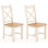 Chaises de salle à manger modernes en bois avec structure en bois d'hévéa à haut dossier