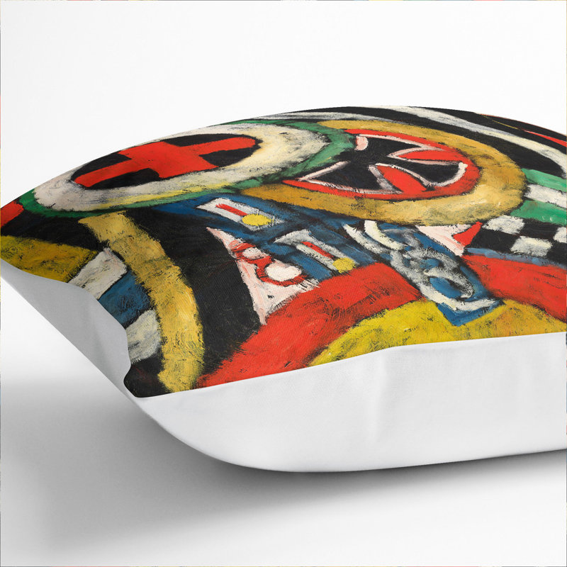 Painting No.5 by Marsden Hartley Scatter Cushion with Filling, 55cm H x 55cm W x 20cm D, White