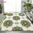 Vintage Style Area Rug, Colorful Floral Pattern, Machine Washable Non Slip, Indoor Decor for Living Room Bedroom Entryway Front Door Kitchen Balcony Apartment Cozy Home-129037048
