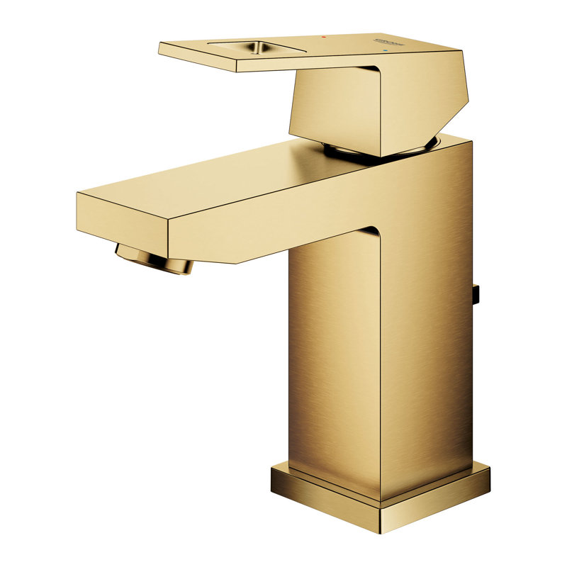 Eurocube® Single Hole Bathroom Faucet, Brushed Cool Sunrise