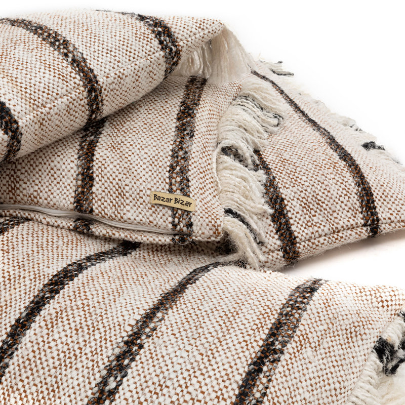 The Oh My Gee Collection Cushion Cover, White/Bohemian, Square, 60cm H x 60cm W