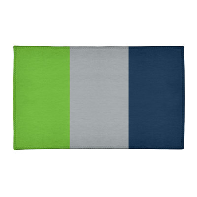 Tapis à rayures de football gris seattle