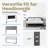 Lutherville 14'' Black Metal Platform Bed Frame With Steel Slat Support, No Box Spring Needed-989472396-953011261