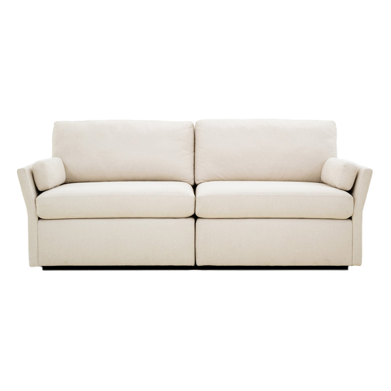Grimsby 73' Upholstered Sofa, Blanc