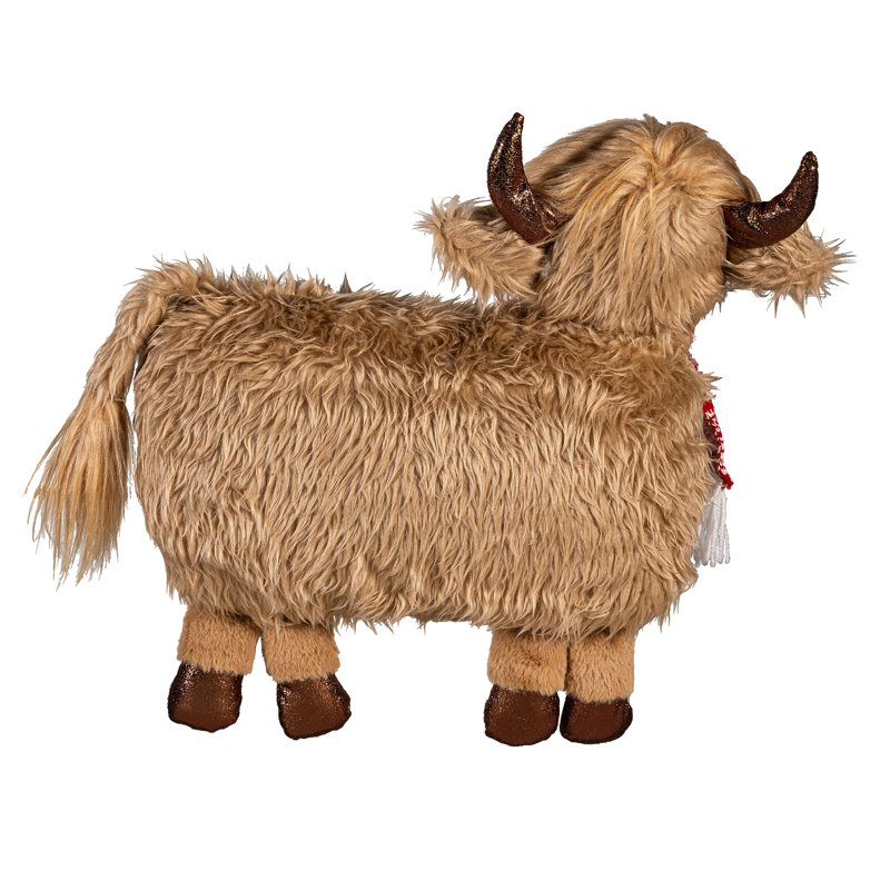 Décoration de table en tissu Highland Cow, 21 po L
