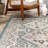 Shawna Tiled Southwestern Performance Blue Area Rug-391630442