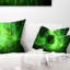 Designs on Black - Coussin imprimé abstrait-30734837