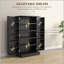 Garde-manger autoportant de 41 po - portes doubles, étagères totales à 17 niveaux (12 portes + 5 intérieures) et tablettes réglables-396611368