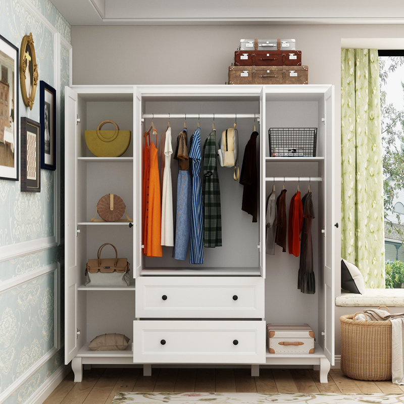 4 Door Wardrobe With 2 Drawer