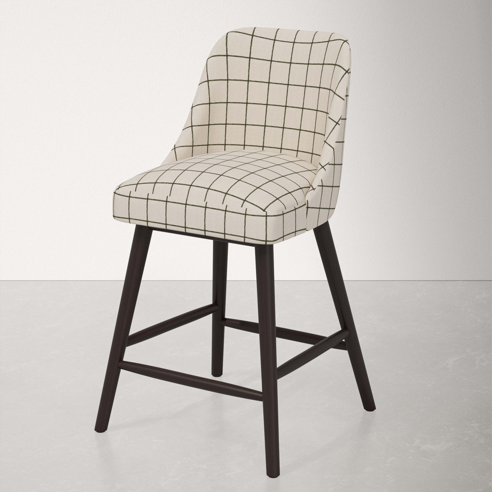 Counter Stool (27” Seat Height), Natural, Splatter Ink