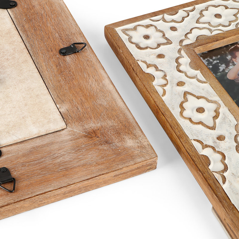 Irie Brown Wood Picture Frame, 6.69" x 8.66"