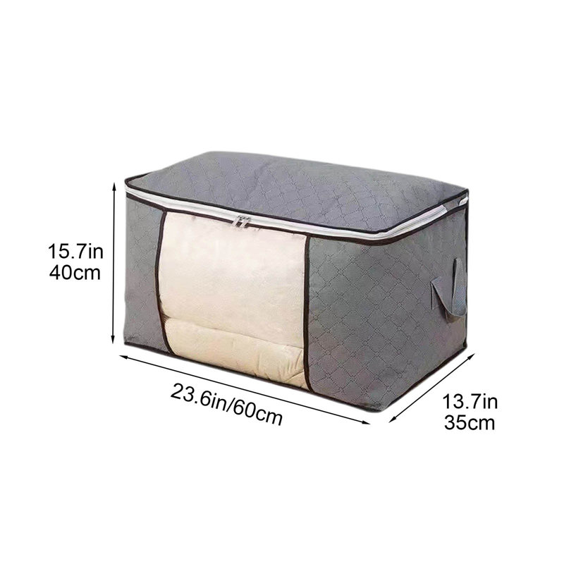 Visual Storage Bag Quilt Storage Bag Non-woven Fabric Clothing Storage Bag Quilt Sorting Bag Folding Bag, A
