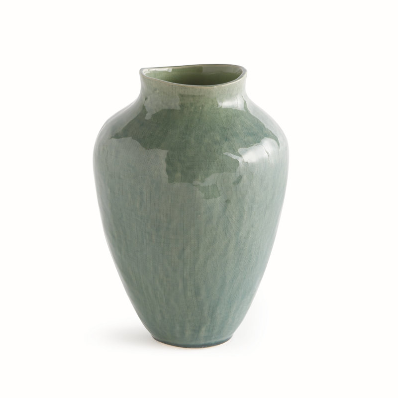BB OJAI VASE SMALL, Blue, 11.25" H x 8" W x 8" D