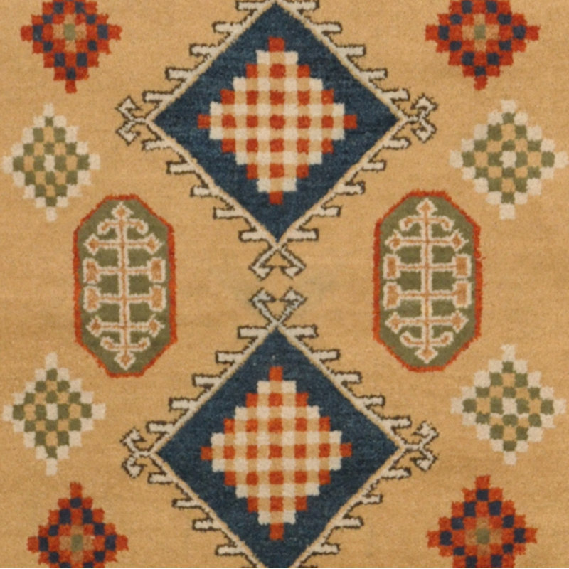 Tapis en laine Kazak fabriqué à la main Tribal