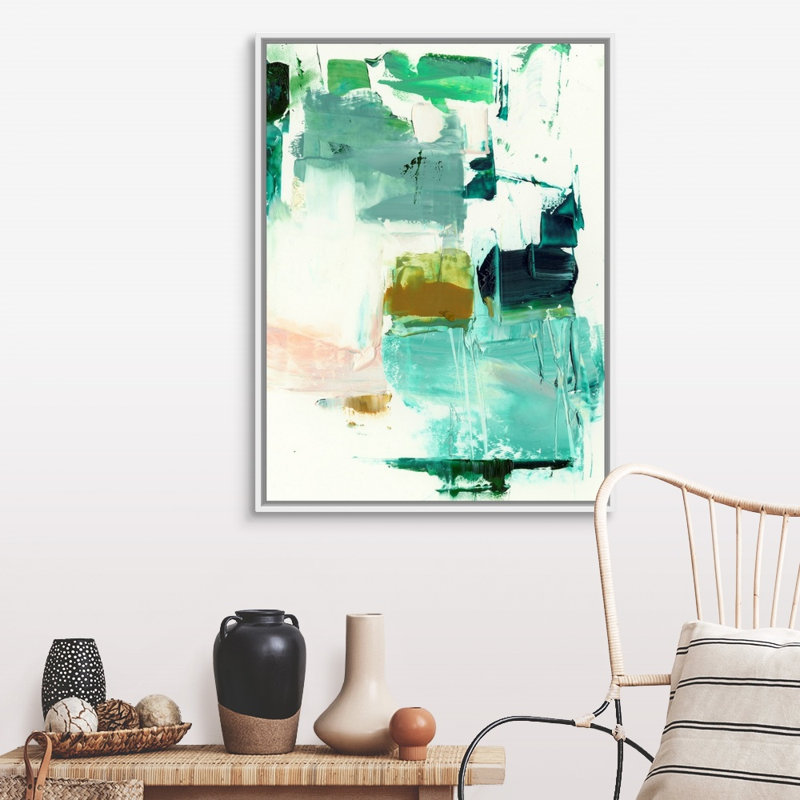«Tag II» par Ethan Harper - reproduction d'art, Toile blanche encadrée, H 42 po x l 32 po x P 1,75 po