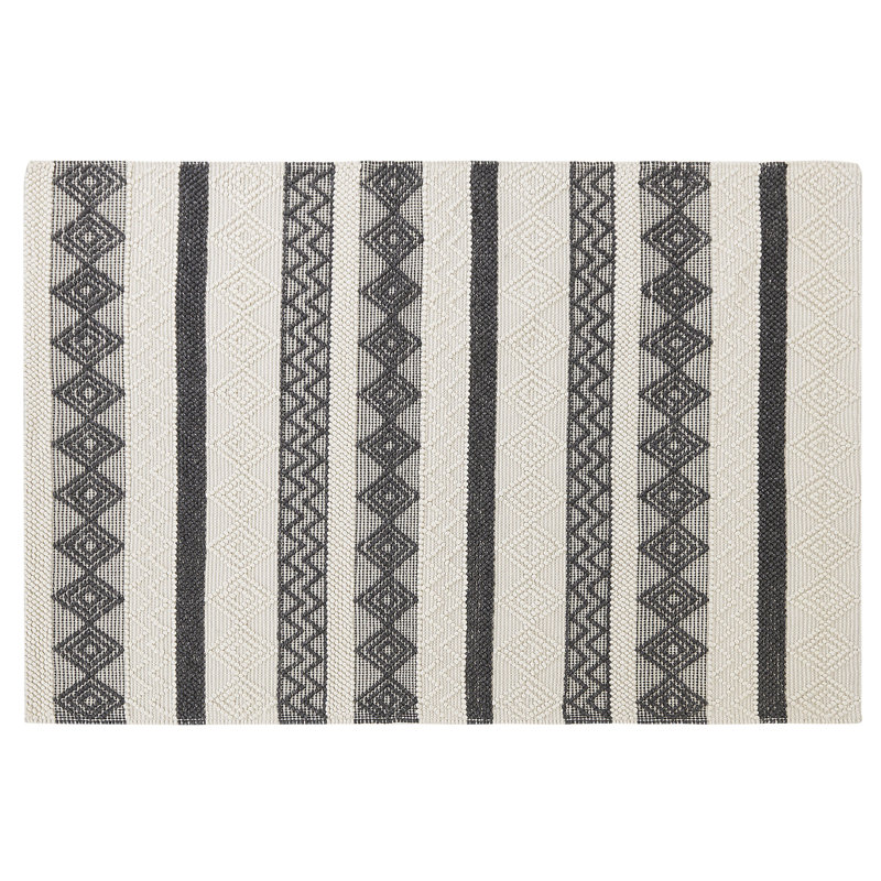 Jazz Geometric Wool Hand Woven Area Rug, Rectangle 160 x 230cm