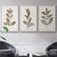 Bronze Leaf I - ensemble de 3 reproductions de photos sur toile-97757257-97757255