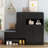 Elegant 2-In-1 Shoe Cabinet With Soft Cushion, Modern Storage Bench With Arched Doors, Accent Cabinet-1491308337