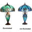 Bloomsbury Market 24" Sea Green Tiffany Table Lamp