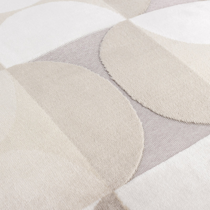 Bardot Geometric Square Cushion Cover, Natural
