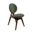Chaise d'appoint revêtue de lin King Louis-686929030