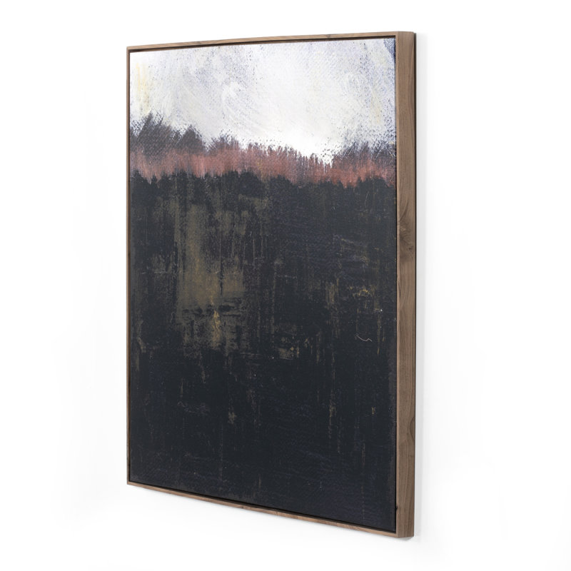 Jess Engle 32" Black Forest Landscape Print with Walnut Frame
