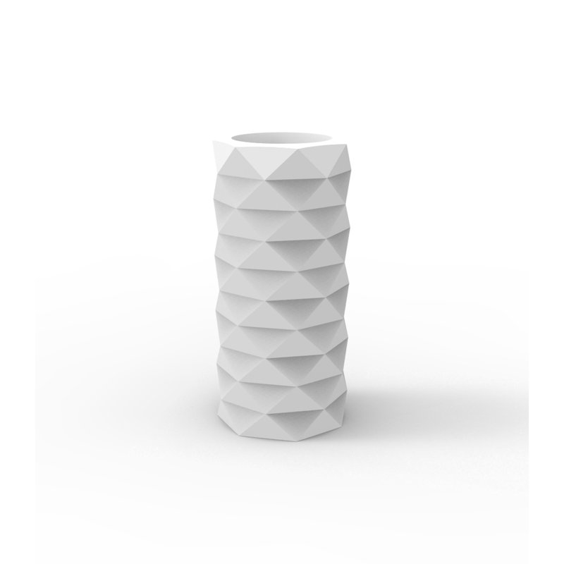 Marquis Resin Pot Planter, 20.75" H x 9.75" W x 9.75" D, White
