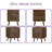 15.75”mid-century Modern Walnut Nightstand, 2 Drawers, Solid Wood Legs, 2-pack