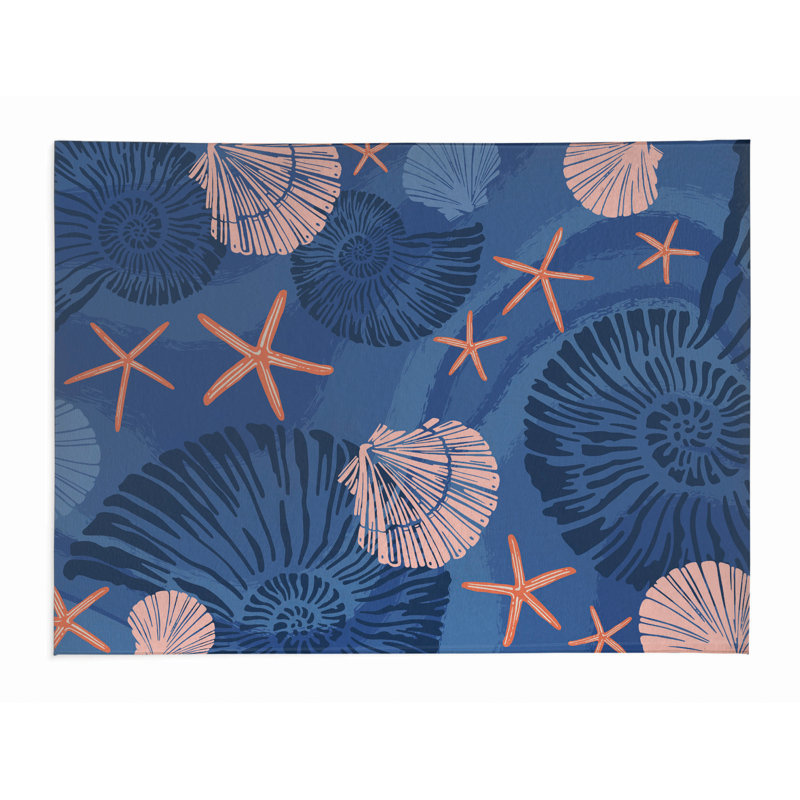 Starfish Outdoor Rug, Rectangle 4' x 6'