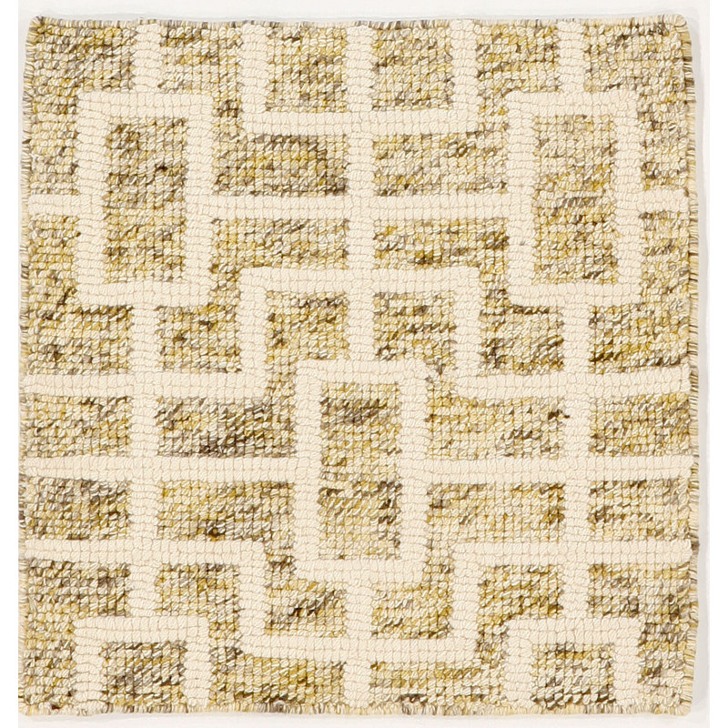 Dietame Wool Geometric Indoor Rug, Rectangle 2' x 3'