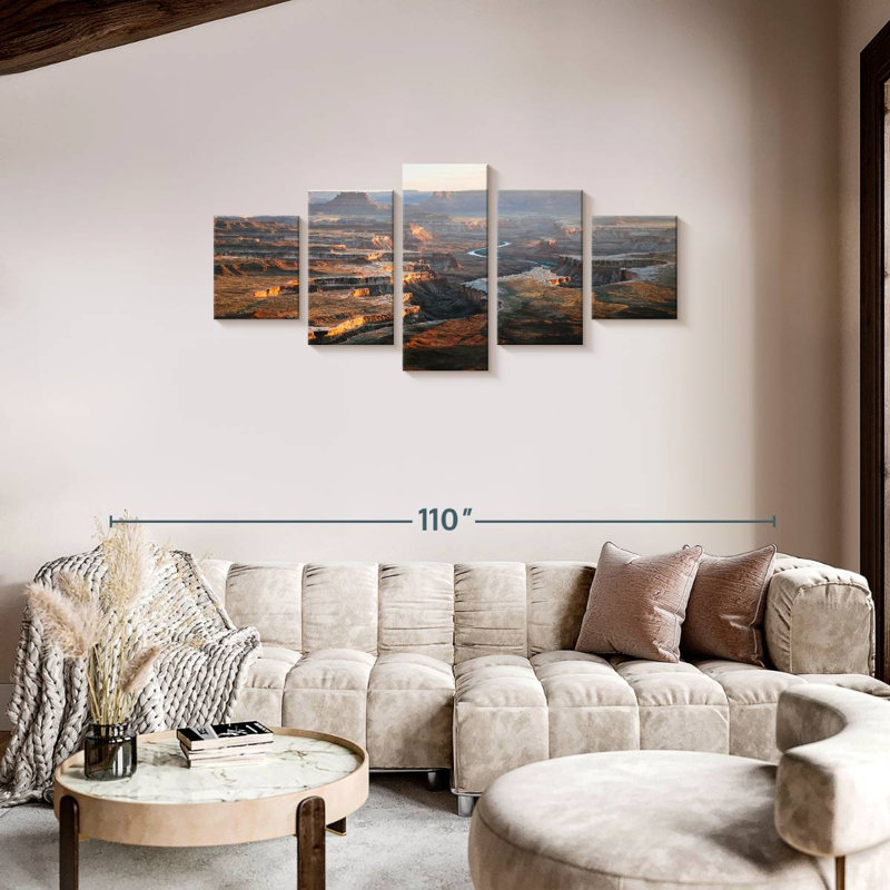 Great River, 34" H x 74" W