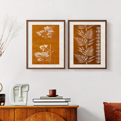 «Vintage Landscape XLVI», impression giclée sur cadre - ensemble de 2