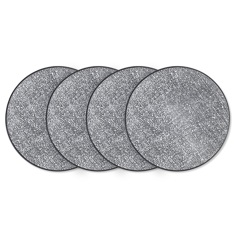 Stone Lain Sophie 4-Piece Dinner Plate Set Stoneware, White