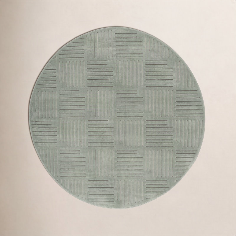 Mirissa Performance Solid Color Rug, Round 8'