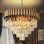 Lustre en cristal à 8 lumières Prempal