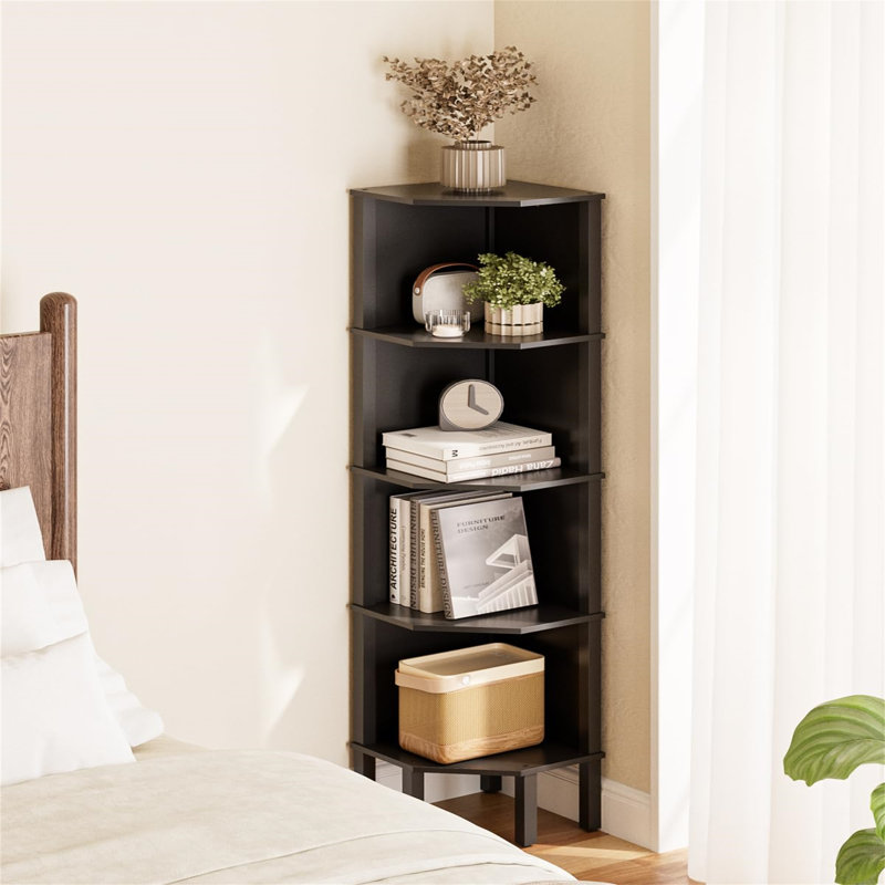 127cm H x 29cm W Standard Bookcase, Black