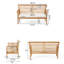 Haney 4 - Person Patio Conversation Set with Cushions-1370567890