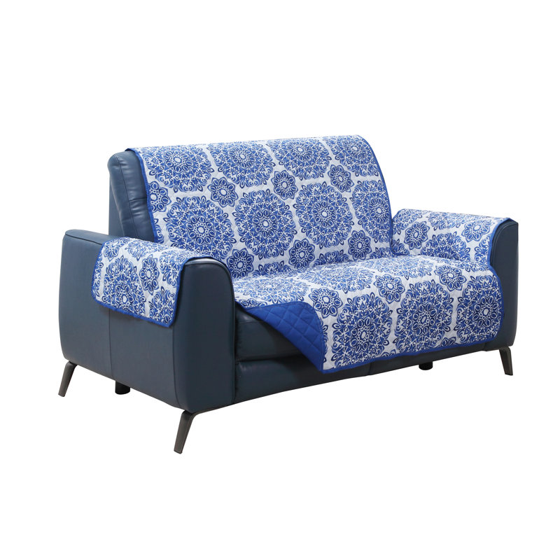 Housse pour causeuse Gibson, Polyester bleu / blanc