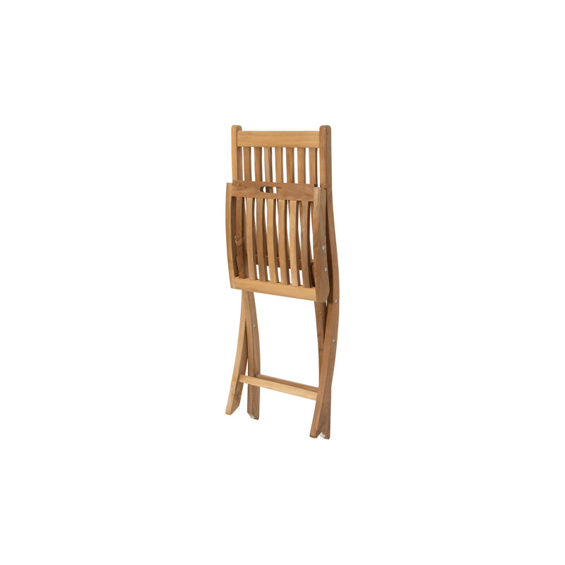 Chaise sans accoudoirs pliante en teck Melosa